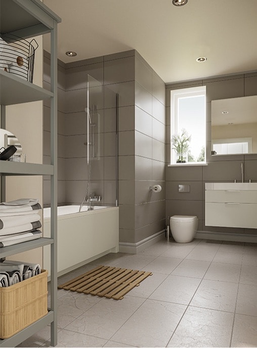 Retirement village CGI bathroom interior